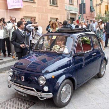 Una bellissima Fiat 500 al nostro matrimonio