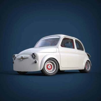 Fiat 500 695 Abarth – il progetto in 3D